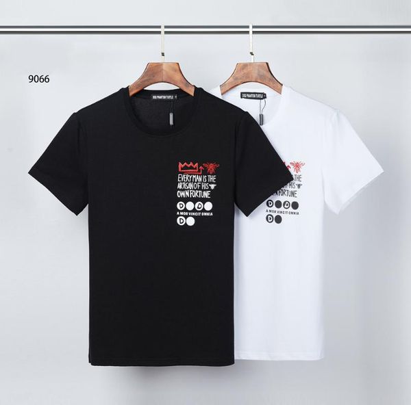 

men's t-shirts summer 2021 t-shirt men fashion print 100% cotton t shirts breathable quality tees 9066, White;black
