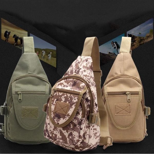 

military tactical shoulder durable breathable bag army outdoor sport chest climbing travel pack pouch hiking backpack bags