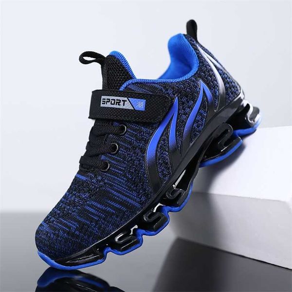 

summer kids running shoes boys tenis sneakers breathable air mesh children designer shoes fashion non-slip girls casual sneakers 211022, Black