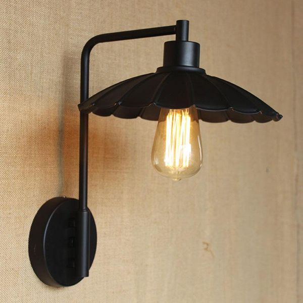 

wall lamp loft style umbrella droplight retro vintage industrail metal for hallway / bar counter/balcony /bedroom livingroom