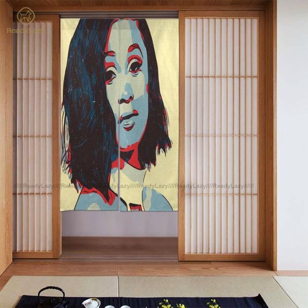 

cardi b curtains printed home door curtain double deco & drapes