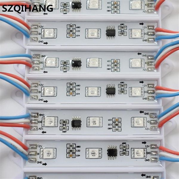 

power rgb waterproof ip68 smd 3 led module strip string light dc12v modules