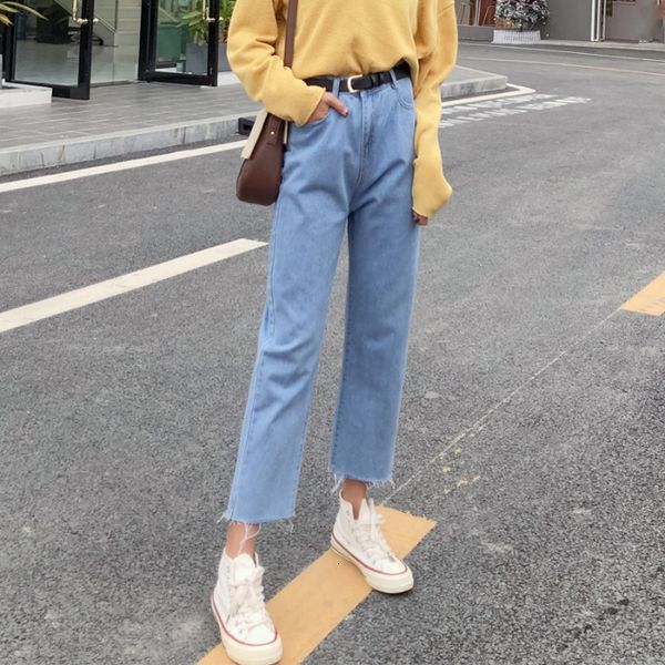 

summer high waist tight ny cropped jeans *124; 119149653, Blue