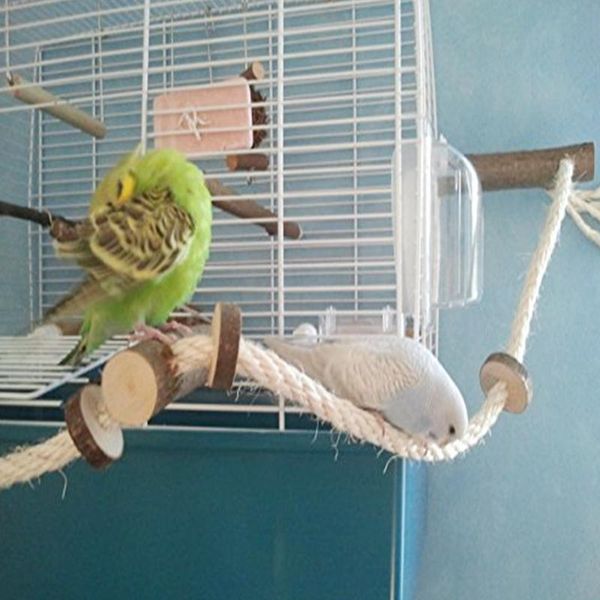 

other bird supplies pet parrot cockatiel stand frame parakeet cage rope ladder climbing hammock swing toys hanging accessories