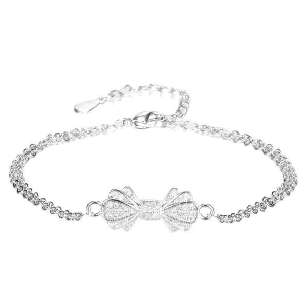 

bangle japan and south korea small fresh trendy accessories bow bracelet women, Black