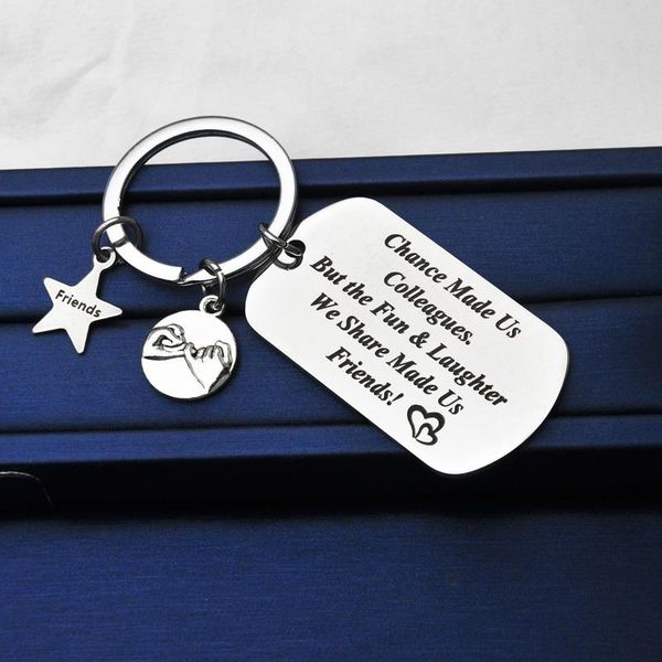 

keychains oein anniversary creative keychain handwork key chain stainless steel military ring for holiday gifts send friends llavero, Silver