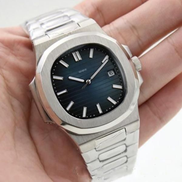 

2021 news luxury u1 factory mens watch blue dial automatic mechanical stainless steel transparent back men watches male wrist, Slivery;brown