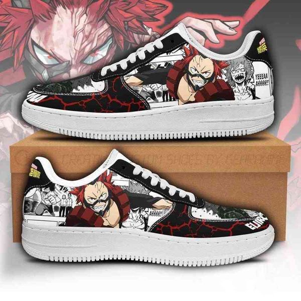 

eijirou kirishima sneakers custom my hero academia anime shoes fan gift
