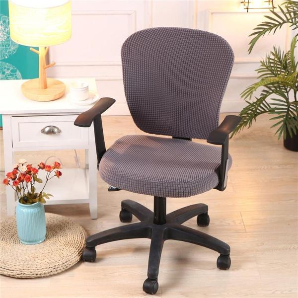 

30thicken 2pcs/set elastic office computer chair cover back seat stretch spandex kids study rotating lift case covers