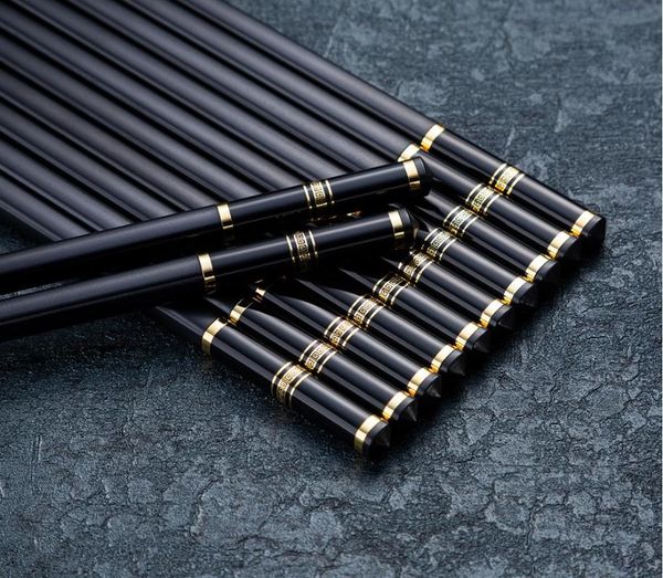 

chopsticks 5 pairs of chinese stainless steel alloy kitchen tools tableware sushi sticks non-slip household hash