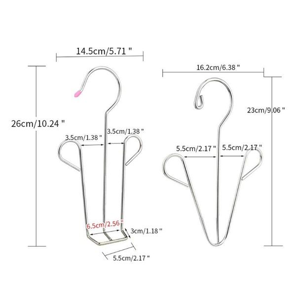 

household shoes drying rack hanger hook stainless steel hanging shelf organizer space saving home wardrobe storage 449c hangers & racks