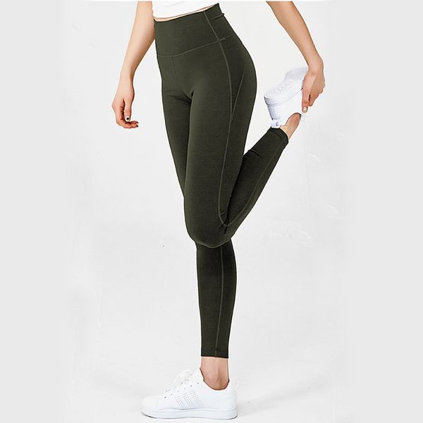 

colorvalue classical soft naked-feel workout gym women squatproof high waist fitness sport leggings, Black;white