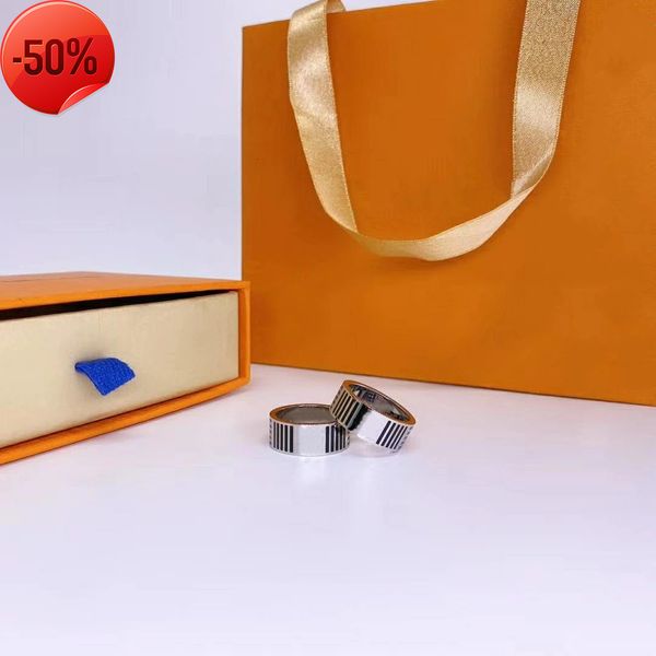 

2021 fashion ring for man women rings men woman jewelry 8 color gifts accessories, Silver