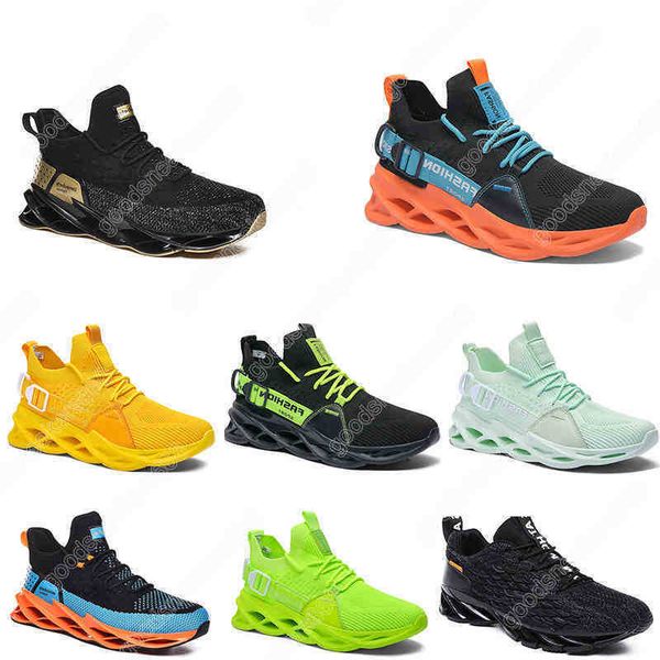 

2021 men running shoes triple yellow white fashion mens women trendy great trainers breathable casual sports outdoor sneakers 40-45 color22