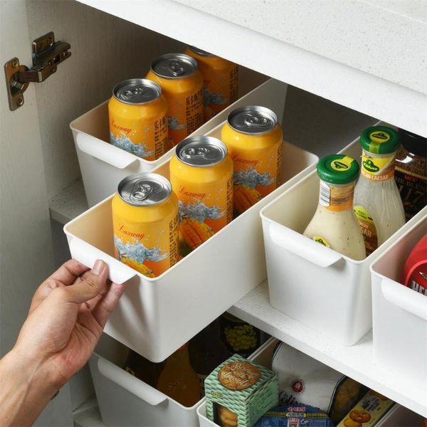 

storage bottles & jars plastic box case kitchen cabinet containers spice organizer deskesundries home refrigerator
