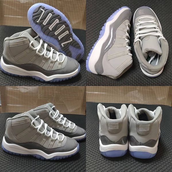 

2022 basketball shoes td kids 11 11s cool grey concord 45 bred legend blue space jam midnight navy boys girls sports sneakers size 28-35