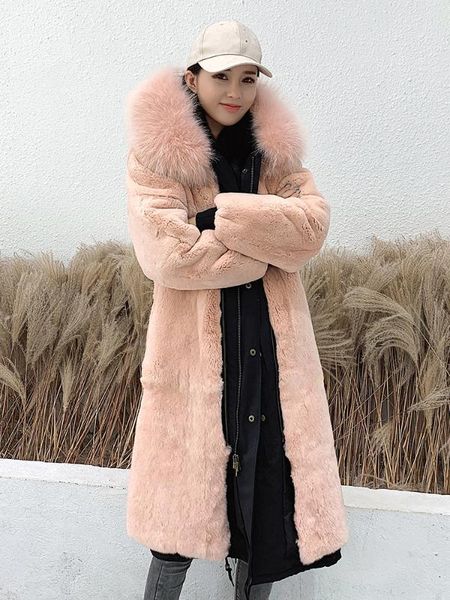 

Women's Fur & Faux clothing winter outerwear coats coat 1019 1JXA, Black