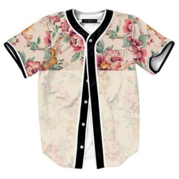 

baseball jersey men stripe short sleeve street shirts black white sport shirt uaa708, Blue;black