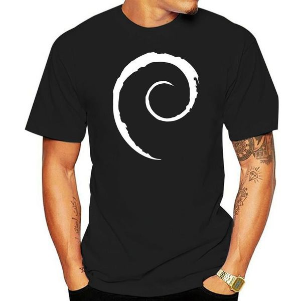 

men's t-shirts computer programmer shirt debian linux t-shirt, White;black
