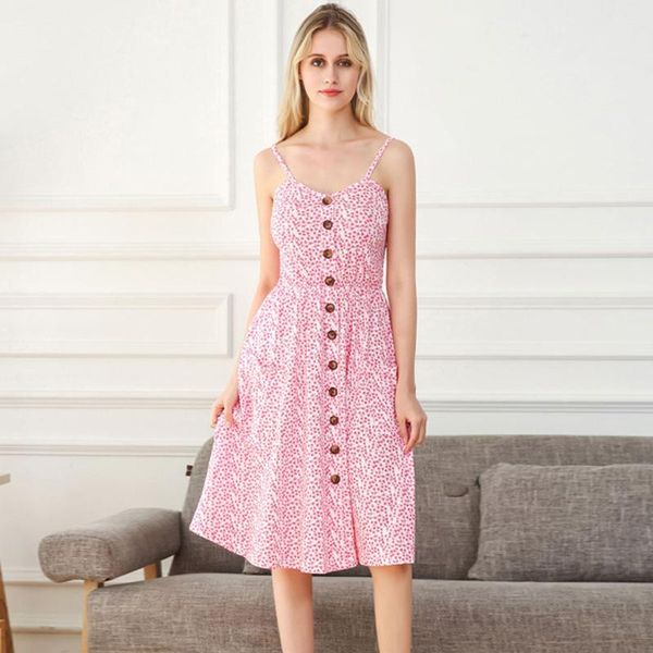 

vintage casual sundress women summer dress 2021 female midi button backless beach dresses off shoulder polka dot striped vestido, Black;gray