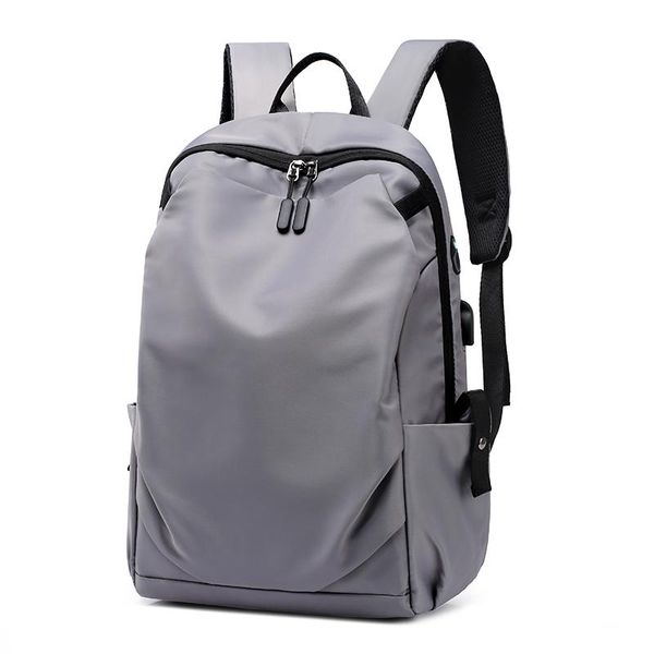 

men's fashion backpack portable polyester schoolbag student