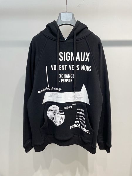 

2021 spring casual mens hoodies over size euro size s to xl, Black