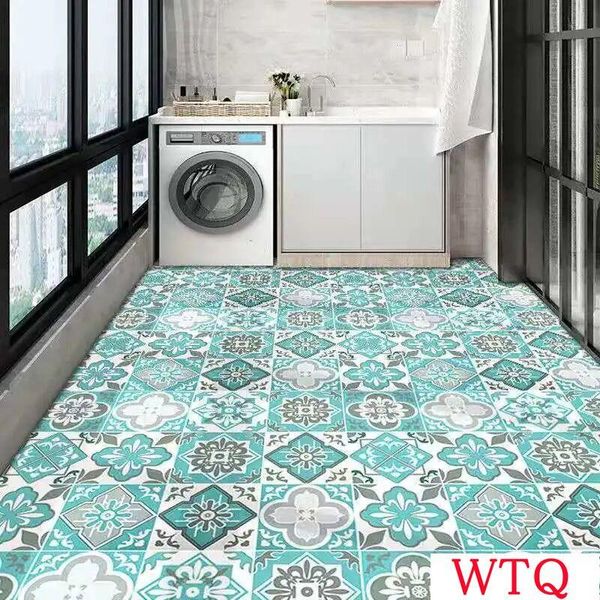 

wallpapers floor stickers self-adhesive kitchen waterproof non-slip bathroom balcony tile thick and wear-resistant