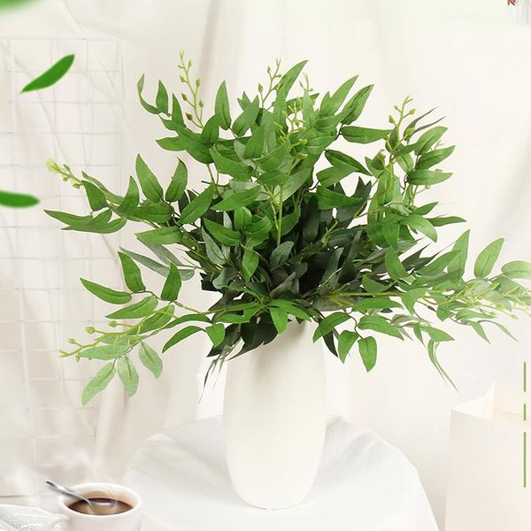 

decorative flowers & wreaths willow leaves fake plant holiday party home artificial for wedding el layout guide path decoration flower arran