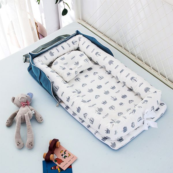 

baby cribs portable baby nest bed for boys girls travel bed infant cotton cradle crib baby newborn babybassinet for