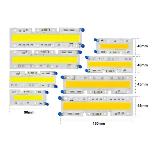 

bulbs led lamp 30w 50w 70w 100w cob light source ac 110v 220v smart ic chip for diy flood spotlight outdoor lighting jq