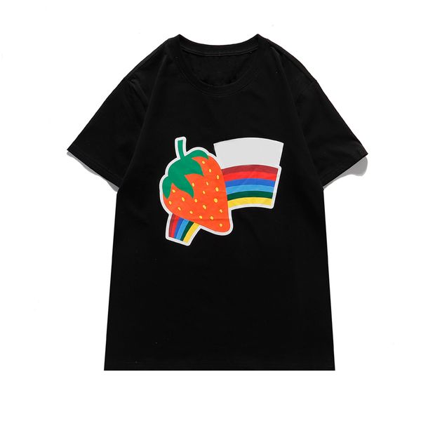 

men's t-shirt designer loose summer mens t shirt fashion brands womens tees luxury couples street short sleeve, White;black