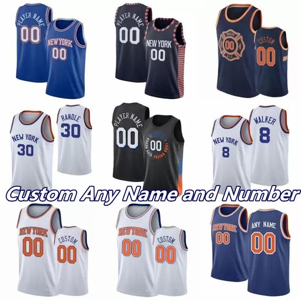 

21 22 new knickss julius 30 randle york derrick rose city basketball edition jersey in rj barrett evan fournier mitchell robinson immanuel q, Black;red