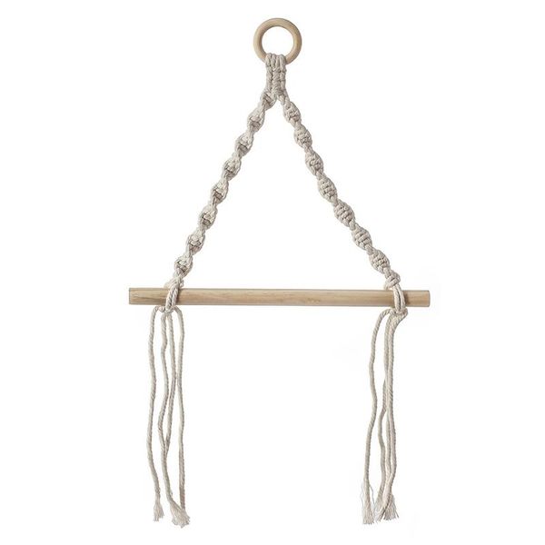 

toilet paper holders nordic holder dispenser hand-woven tapestry macrame wall hanging bathroom towel rack decoration