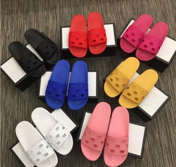 

men women classics sandals slippers designer shoes luxury slide summer fashion wide flat slippery with thick sandals slipper flip flops s1sk, Black