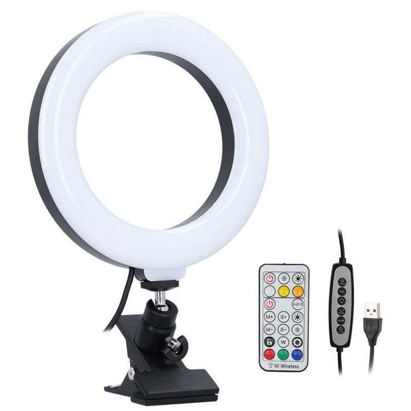 

flash heads video conference light 16cm/6.3in selfie ring for ipad lappc webcam with clip youtube live