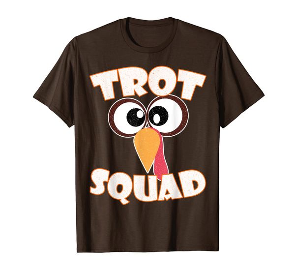 

trot squad turkey face funny thanksgiving t-shirt gift idea t-shirt, White;black