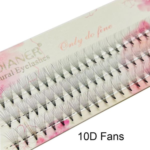 

false eyelashes 60 fans/box 5d/10d 0.07mm individual volume fans premium soft fiber d curl 9~16mm natural
