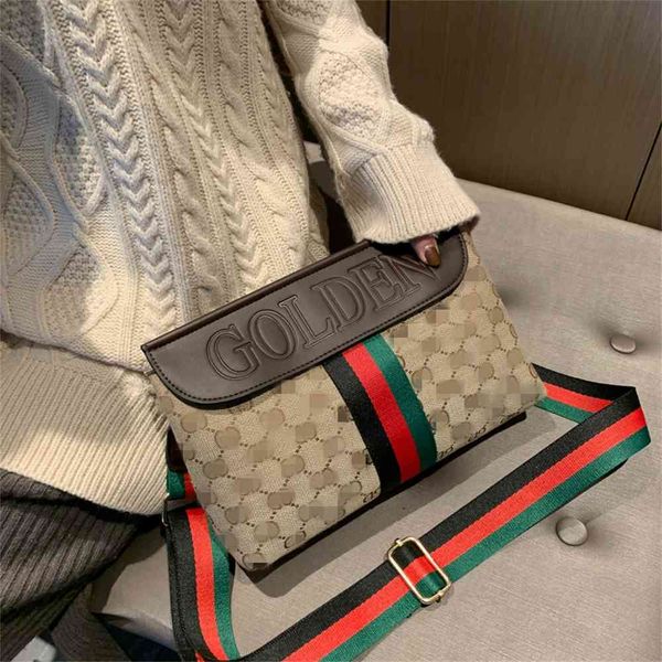 

small bag spring new fashion women's contrast color broadband small square bag canvas single shoulder diagonal purse black friday