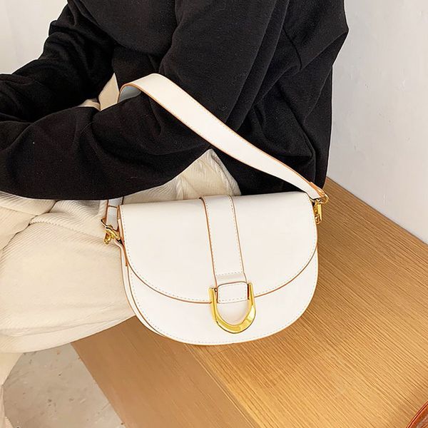 

luxury design woman bag flap small shoulder bag vintage saddle crossbody bags for woman messenger purse solid color clutches mmm