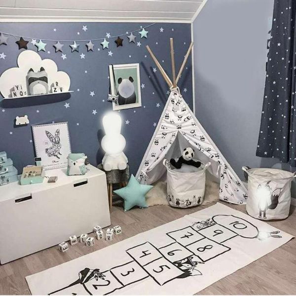 

carpets kids play mat soft crawling rugs pattern puzzles learning toy nordic style baby room decoration floor carpet