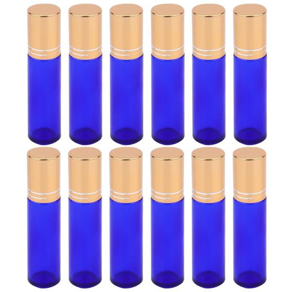 

storage bottles & jars 12pcs essential oil roller portable perfume sample roll on