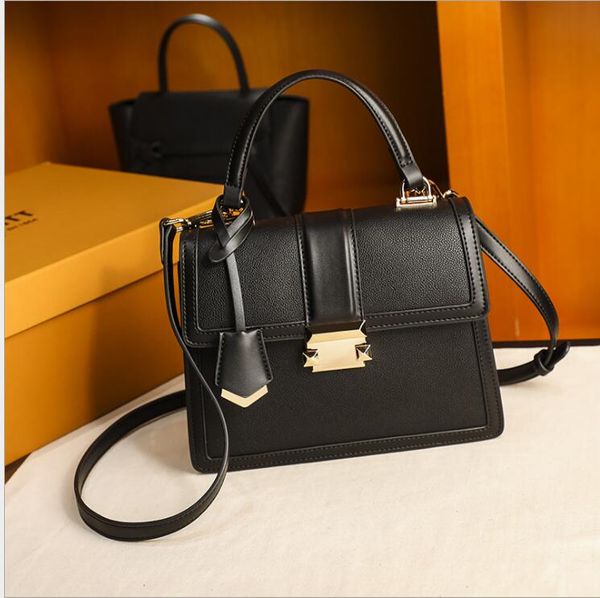 

business commuter pu women's bag lock chartered sewing hand bill of lading shoulder crossbody bag