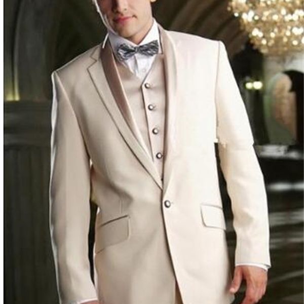 

men's suits & blazers latest jacket design men for wedding ivory tuxedo custom grooms gown suit terno slim costume homme mariage 3, White;black