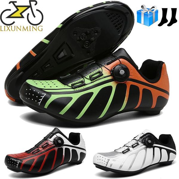 

cycling footwear shoes men's outdoor professional racing road spd pedal bicycle sports -absorbing mountain bike, Black
