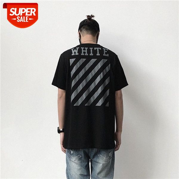 

ins net red black gray printing arrow men and women couples cotton t-shirt oversize loose short sleeves #xd9l, White;black