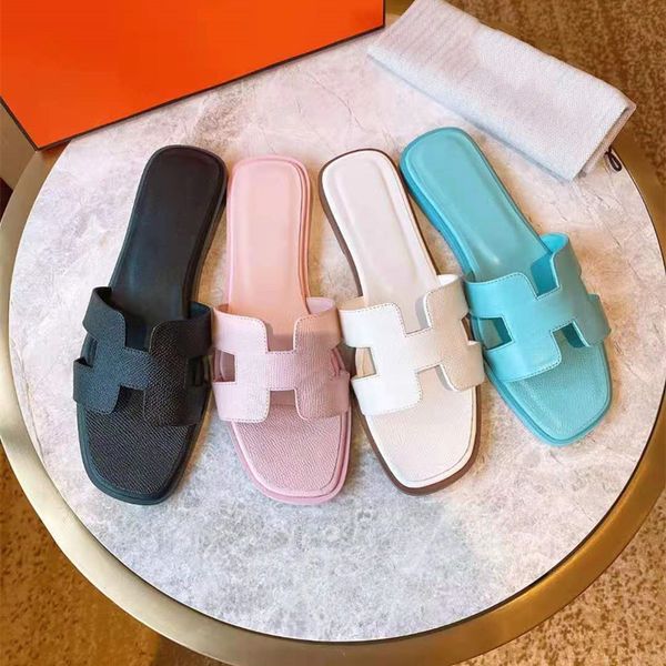 

slippers sandals h family women's summer 2021 new versatile color matching one line slippers for tourismazly, Black