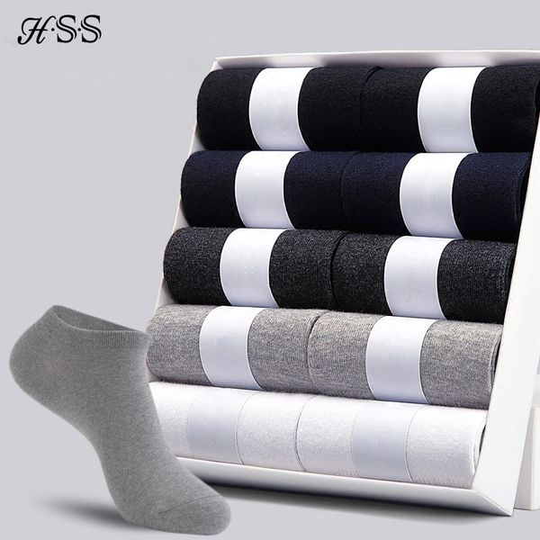 

hss brand 12pairs / lot men cotton sos summer thin breathable sos no show boat sos boy students short so, Black