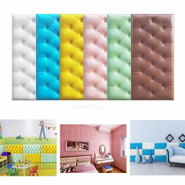 

wallpapers self-adhesive 3d three-dimensional wall stickers thicken tatami anti-collision mat children's bedroom bed soft cushion 4mm