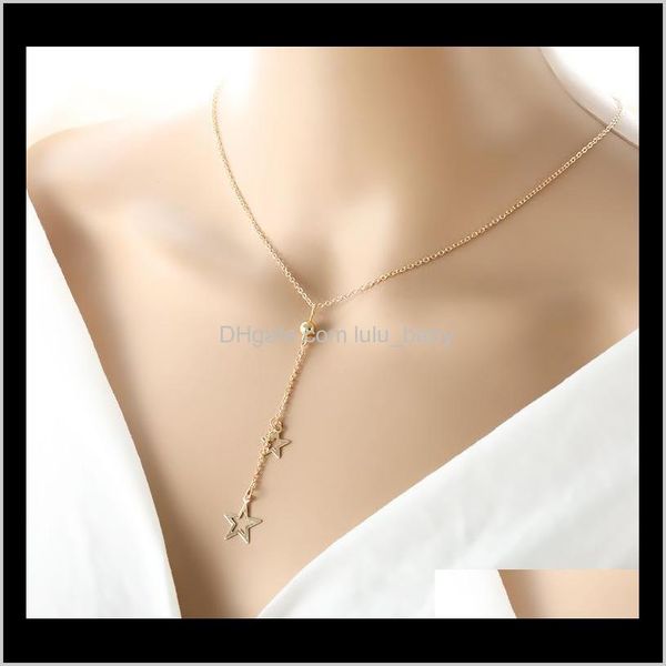 

fashion jewelry womens chain cute stars s523 y74dz necklaces iove0, Silver
