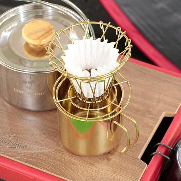 

coffee filters collapsible dripper filter paper holder dispenser storage stand camping folding hand making collection accessories